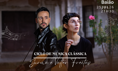 Um concerto inédito vai unir Surma e Valter Freitas pela primeira vez em Baião