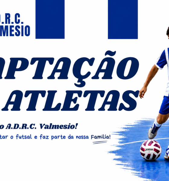 ADRC Valmesio abre captações para reforçar equipas de futsal na época 2026/2027