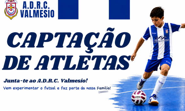 ADRC Valmesio abre captações para reforçar equipas de futsal na época 2026/2027