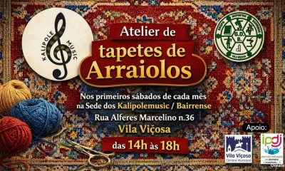 ATELIER DE TAPETES DE ARRAIOLOS | HOJE | 14H00 | VILA VIÇOSA 

O Grupo Desportiv…
