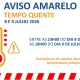 AVISO AMARELO | TEMPO QUENTE | 8 E 9 JULHO 
 Entre as 23h00 do dia 8 de Julho e…