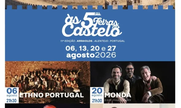 Arraiolos 
Às 5ªas Feiras no Castelo