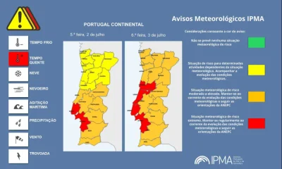 Atenção aos Avisos Meteorológicos em Portugal Continental  
  Avisos meteorológ…