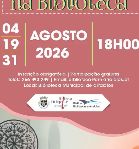 Biblioteca Municipal de Arraiolos
“Boas Vibrações” – Agosto /2026