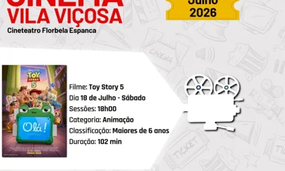 CINEMA 2026 | MÊS DE JULHO | BILHETES JÁ À VENDA

 Filme em Exibição  Toy Story…