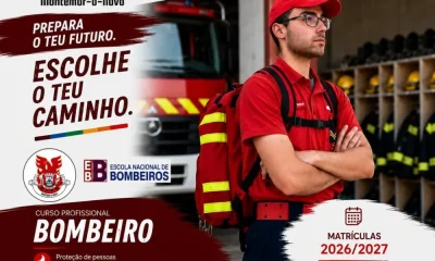 CURSO PROFISSIONAL DE BOMBEIRO 
(apoio à divulgação)

 Inscrições abertas de 15…