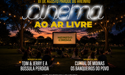 Cinema ao ar livre leva duas sessões gratuitas ao Parque do Areinho, em Meinedo