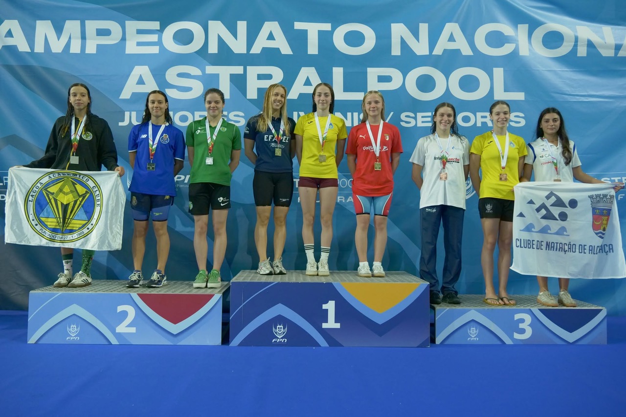 Clube Aquático Pacense conquista cinco títulos nacionais e soma 11 medalhas no Jamor