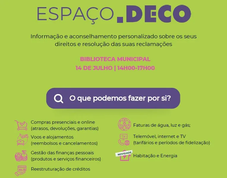DECO presta atendimento jurídico em Alcácer do Sal

A Câmara Municipal de Alcác…