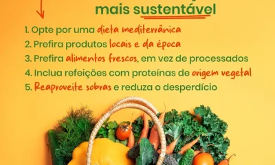 Descubra como fazer uma alimentação mais sustentável. Siga estes 5 passos, cuide…