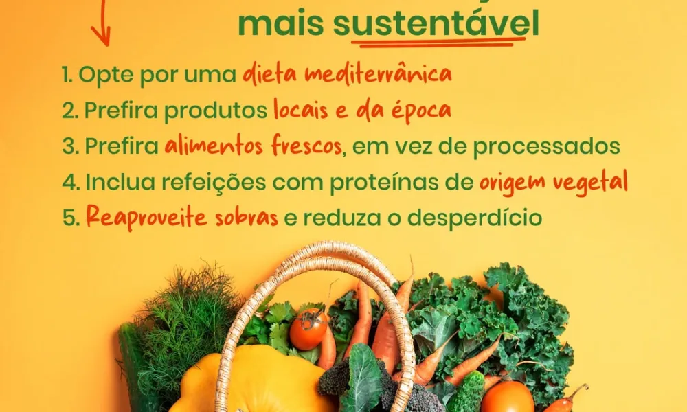 Descubra como fazer uma alimentação mais sustentável. Siga estes 5 passos, cuide…
