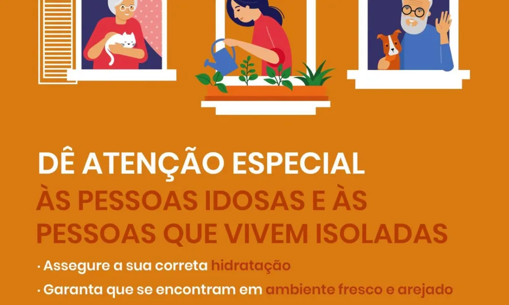 Em dias de muito calor, tenha atenção às pessoas mais vulneráveis. A desidrataçã…