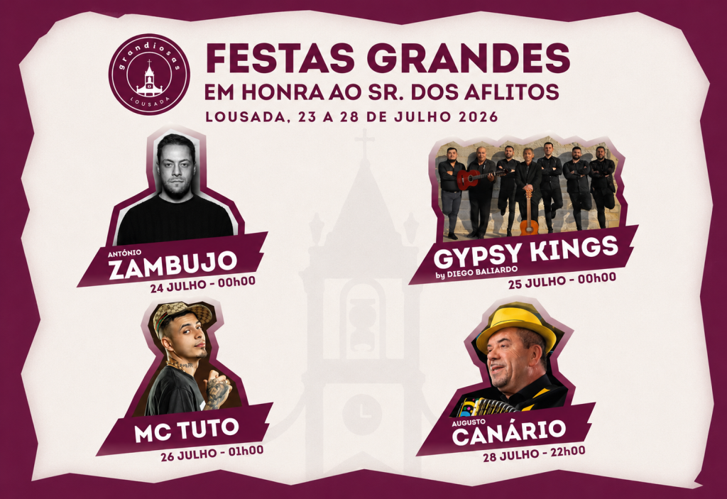 Festas Grandes trazem António Zambujo, Gipsy Kings e tradição ao centro de Lousada