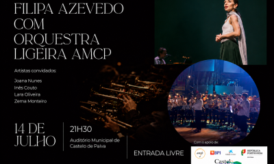 Filipa Azevedo junta-se à Orquestra Ligeira da Academia de Música para concerto de entrada livre em Castelo de Paiva
