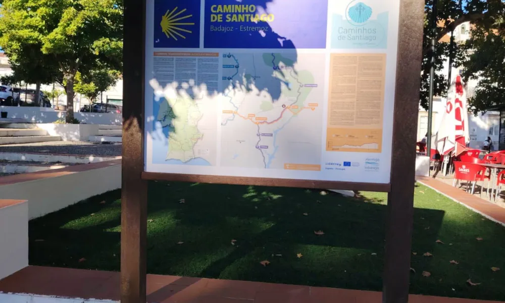Já está em Borba o “Painel Interpretativo do Caminho de Santiago”!
A estrutura i…