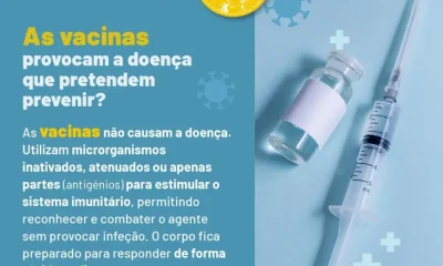 Mito ou verdade?
As vacinas não provocam a doença que pretendem prevenir. As va…