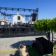 Palco pronto. Ensaios de som a terminar. Música em Porto Covo a partir das 21h00…