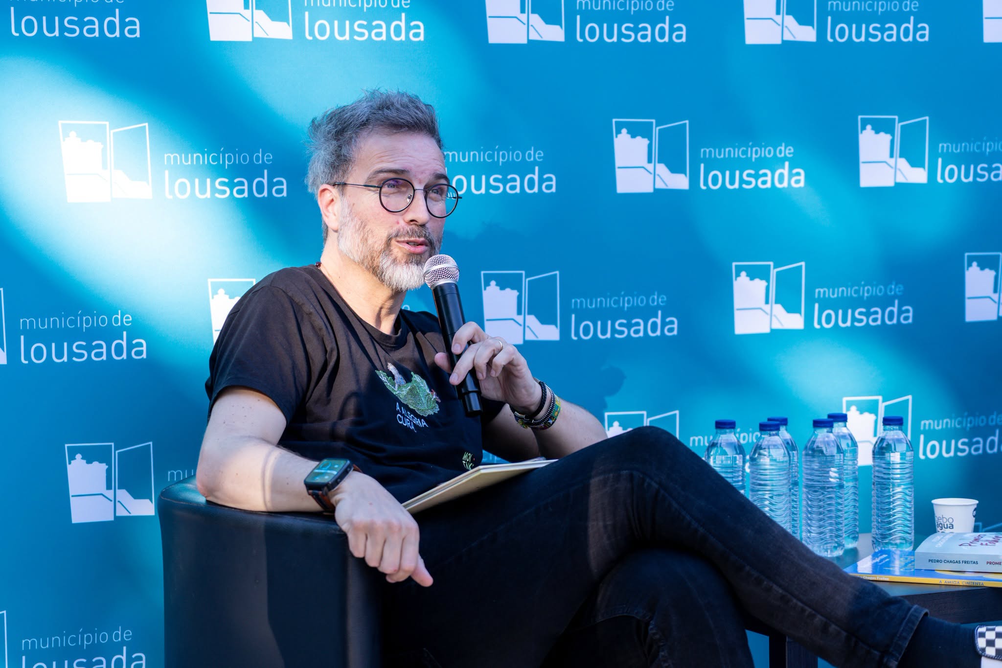 Pedro Chagas Freitas marcou a abertura do Lousada entre Páginas, que já transformou a vila na capital dos livros
