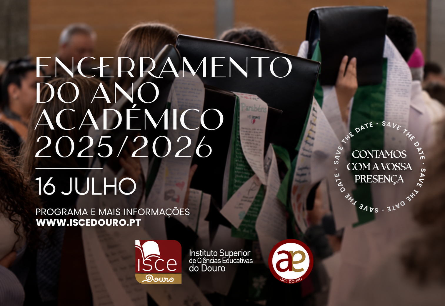 Penafiel recebe cerimónias de encerramento do ano académico do ISCE Douro com bênção dos finalistas