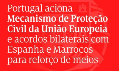 Portugal solicitou 2 aviões Canadair  e 1 equipa da Unidade Militar de Emergênci…