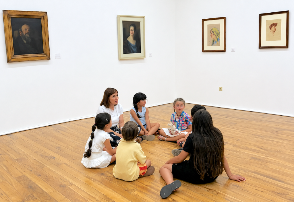 Sab’Arte leva crianças a descobrir as emoções nos retratos de António Carneiro em Amarante