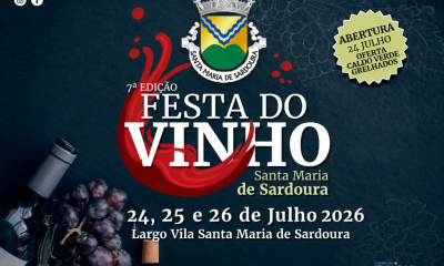 Santa Maria de Sardoura celebra três dias de vinho, gastronomia e animação