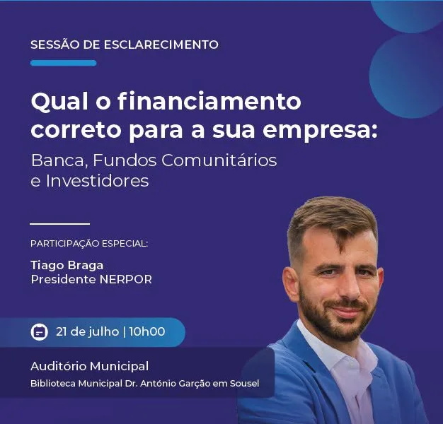 Sessão de Esclarecimento | Qual o financiamento correto para a sua empresa?

O …