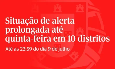 Situação de Alerta prolongada em 10 distritos do continente

O Governo prolongo…