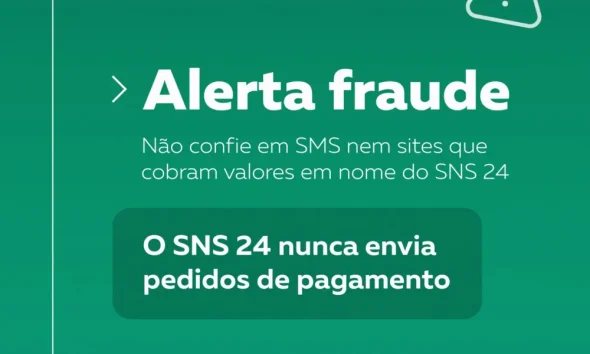 Têm circulado SMS com sites falsos que se fazem passar pelo SNS 24 e pedem pagam…