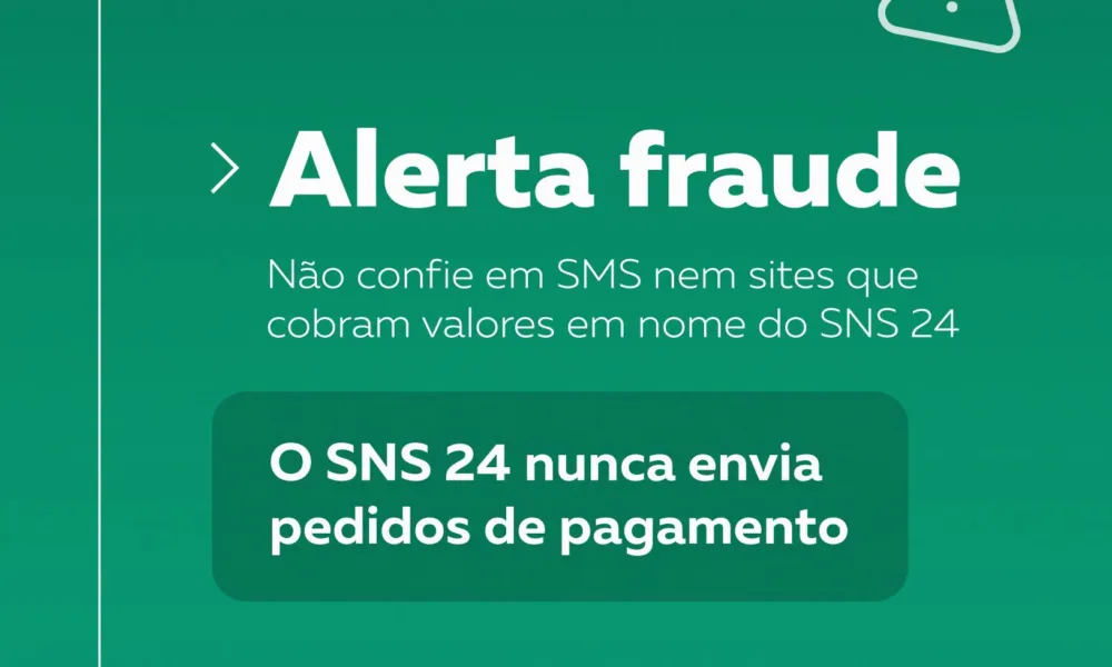 Têm circulado SMS com sites falsos que se fazem passar pelo SNS 24 e pedem pagam…