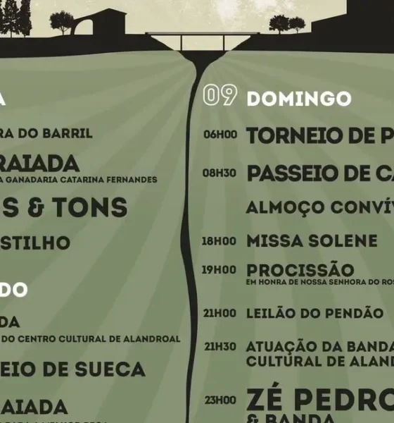 Tradicionais Festas em Honra de Nossa Senhora do Rosário 
 de 7 a 10 de agosto 
…