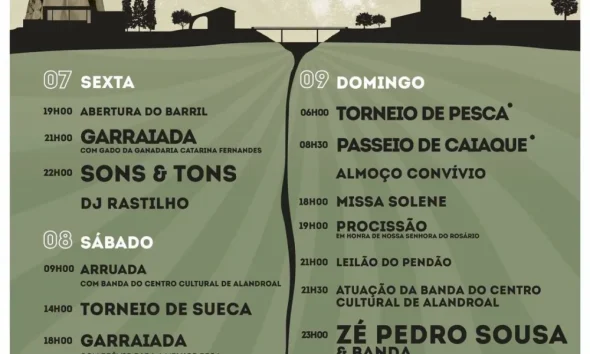 Tradicionais Festas em Honra de Nossa Senhora do Rosário 
 de 7 a 10 de agosto 
…