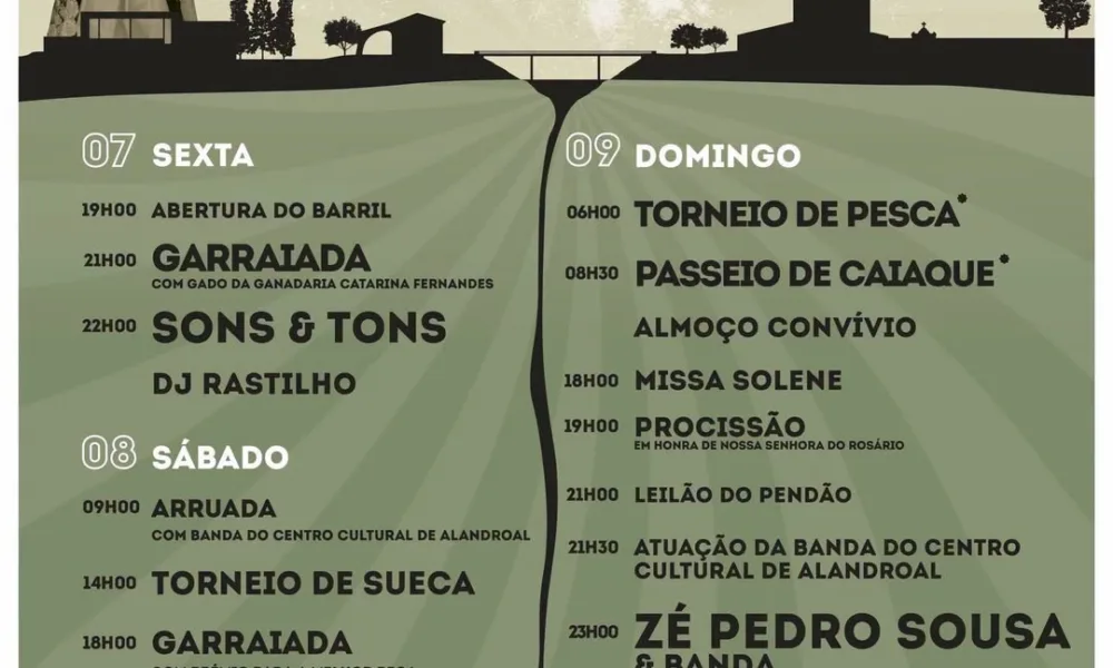 Tradicionais Festas em Honra de Nossa Senhora do Rosário 
 de 7 a 10 de agosto 
…