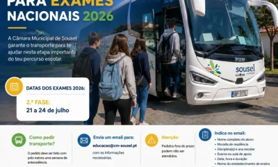 Transportes Exames Nacionais – 2ª Fase
 Datas dos exames 2026:
 2.ª Fase: 21 a 2…
