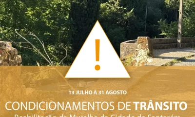 Obras na muralha de Santarém condicionam trânsito a partir de amanhã