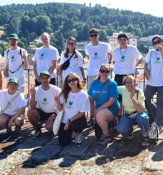 Jovens voluntários dos Caminhos de Santiago vieram a Lamego