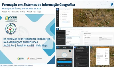 CCDR Alentejo promove formação em Sistemas de Informação Geográfica para técnicos do Município de Évora « Comissão de Coordenação e Desenvolvimento Regional do Alentejo, I.P.